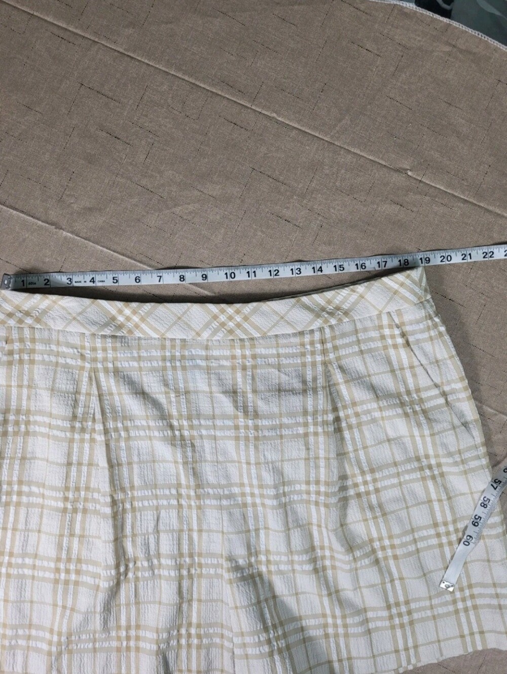 Alex marie Womens Shorts Plus Size 18 Stretch khaki/ ivory NWT 08 - Picture 5 of 10